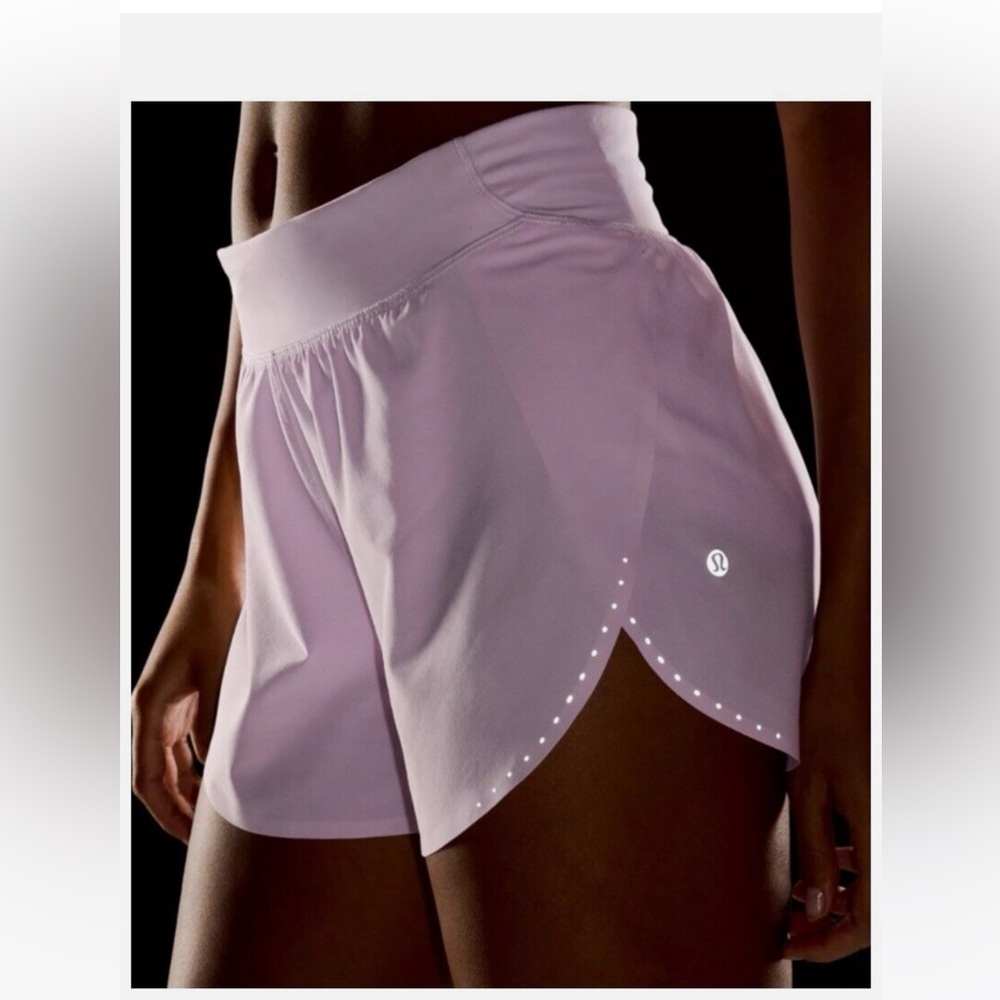 Lululemon Fast and Free 3” vitapink NWT - size 6